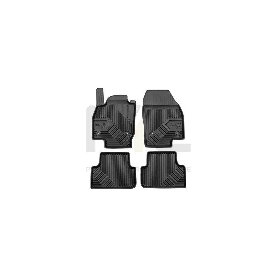 FROGUM Tailored, No.77 77408821 Floor mat set for VW T-Cross (C11_) Elastomer, Front and Rear, Quantity: 4, Black, (LHD)