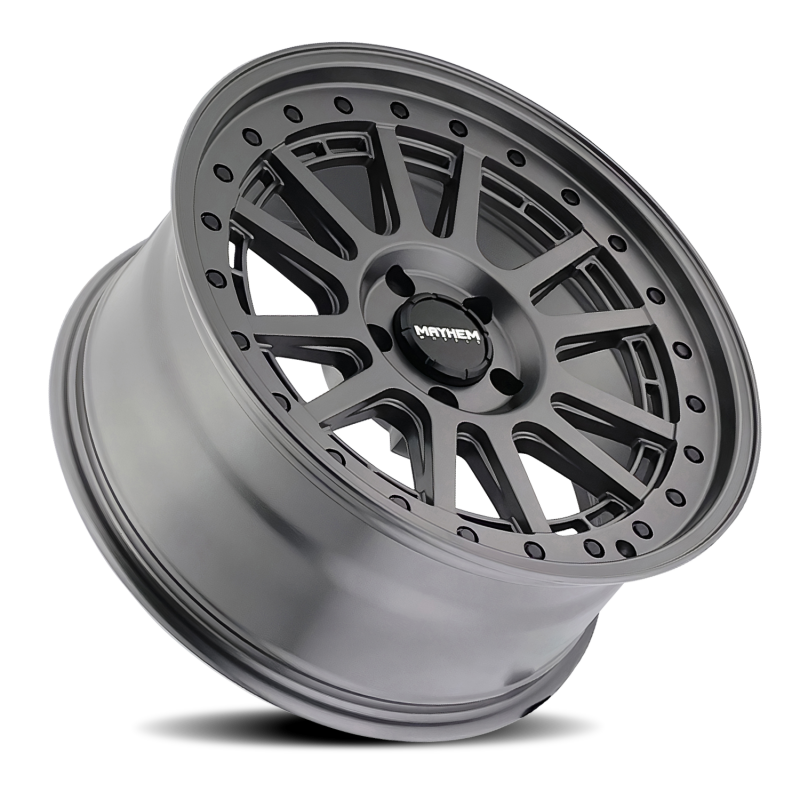 Mayhem 8305 Compass 20x9 / 5x127 BP/ 0mm Offset / 78.1mm Hub Matte Gunmetal w/Blk Bolt Wheel