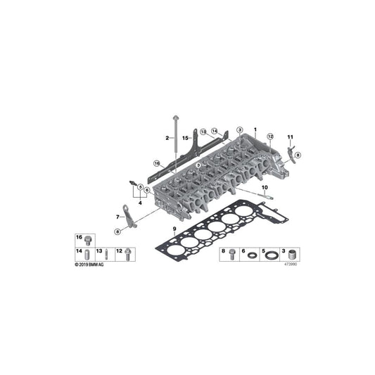 Genuine BMW 11128575787 G30 G12 Cylinder Head (Inc. X6 M50dX, 750LdX & 750dX)