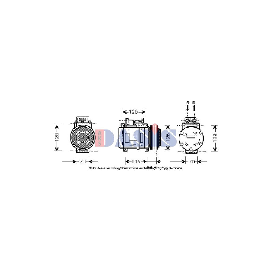AKS Dasis 851403N Compressor, Air Conditioning