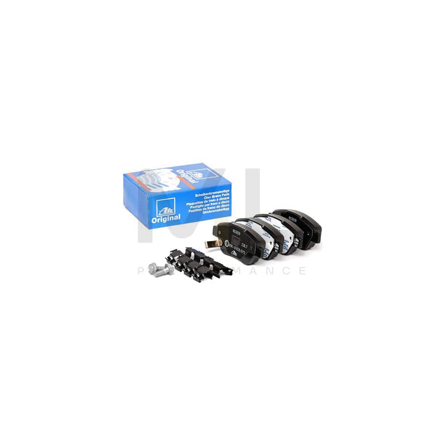 ATE 13.0460-3839.2 Brake pad set with acoustic wear warning, with brake caliper screws, with accessories