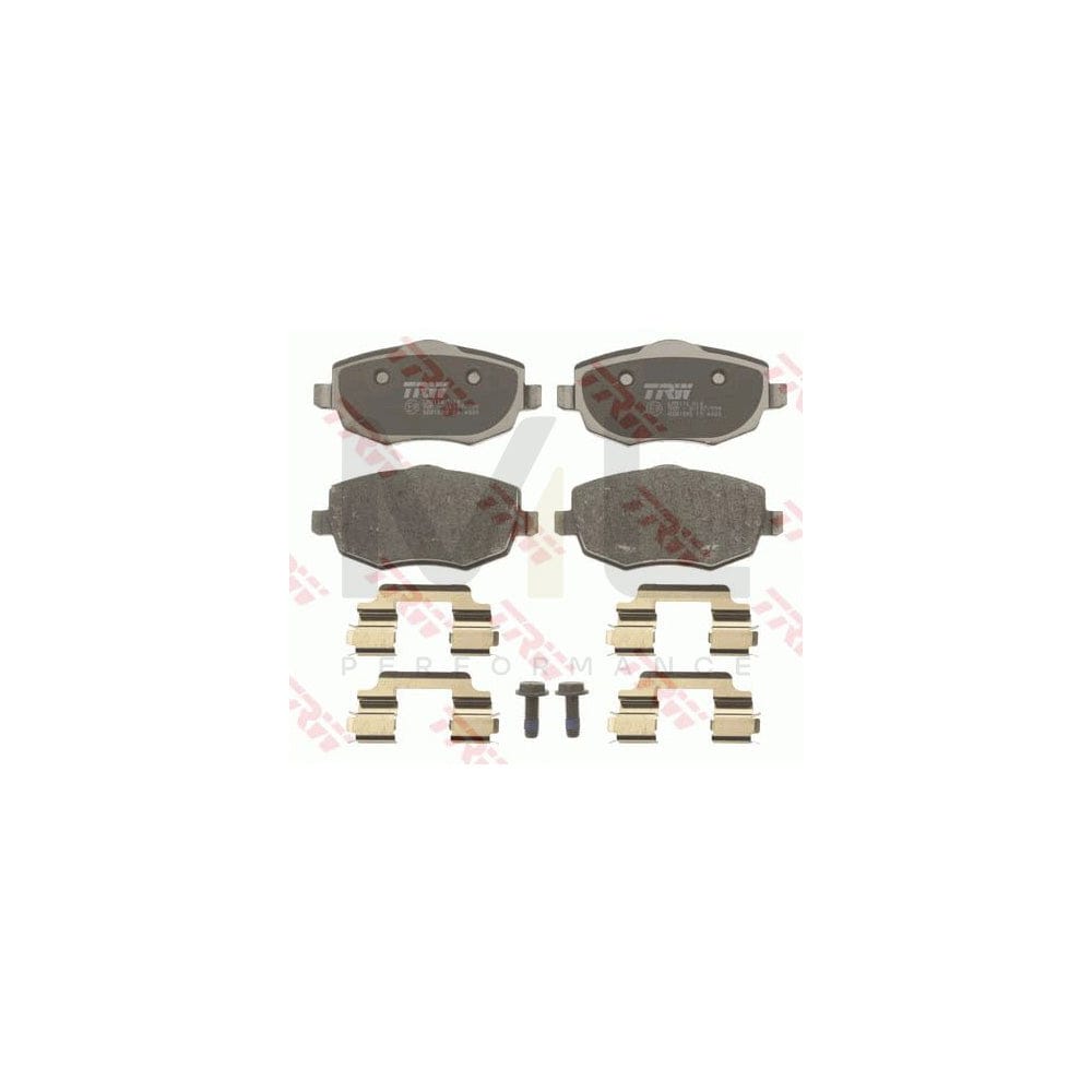 TRW Cotec Gdb1593 Brake Pad Set Not Prepared For Wear Indicator, With Brake Caliper Screws, With Accessories