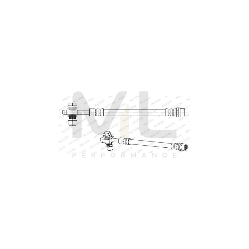 Ferodo FHY2224 Brake Hose for VW Passat 206mm, Ø12,3