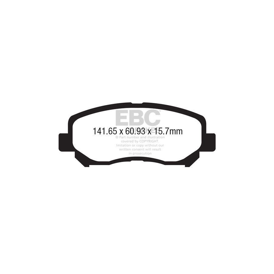 EBC PD13KF830 Mazda CX-5 Yellowstuff Front Brake Pad & GD Disc Kit 2 | ML Performance UK Car Parts