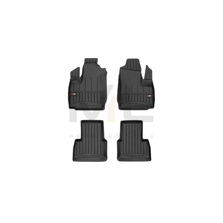 FROGUM Tailored, ProLine 3D427242 Floor mat set for FIAT DOBLO Elastomer, Front and Rear, Quantity: 4, Black, (LHD)