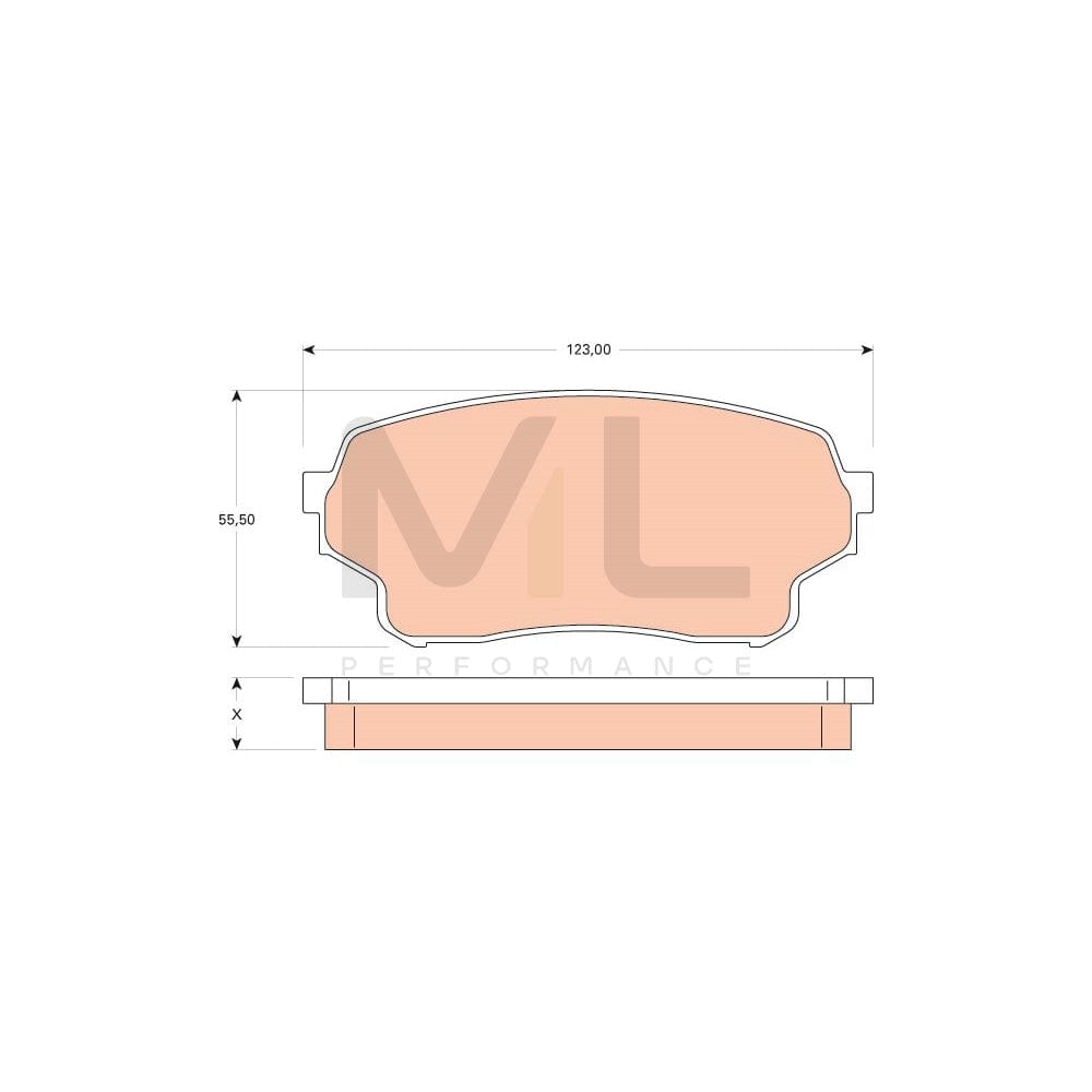 TRW Gdb3490 Brake Pad Set For Suzuki Grand Vitara I Off-Road (Ft, Ht) Not Prepared For Wear Indicator
