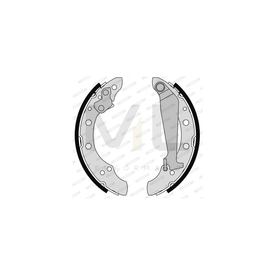 Ferodo FSB4182 Brake Shoe Set With Handbrake Lever, Premier
