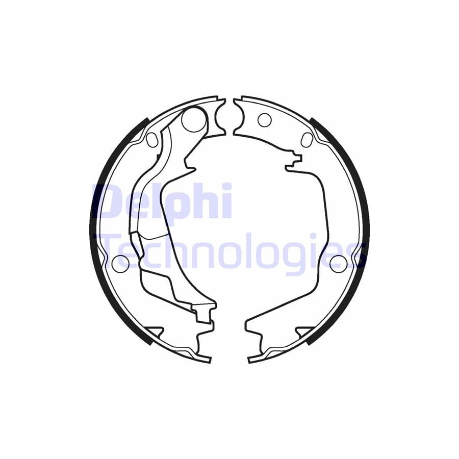Delphi Ls2042 Handbrake Shoes