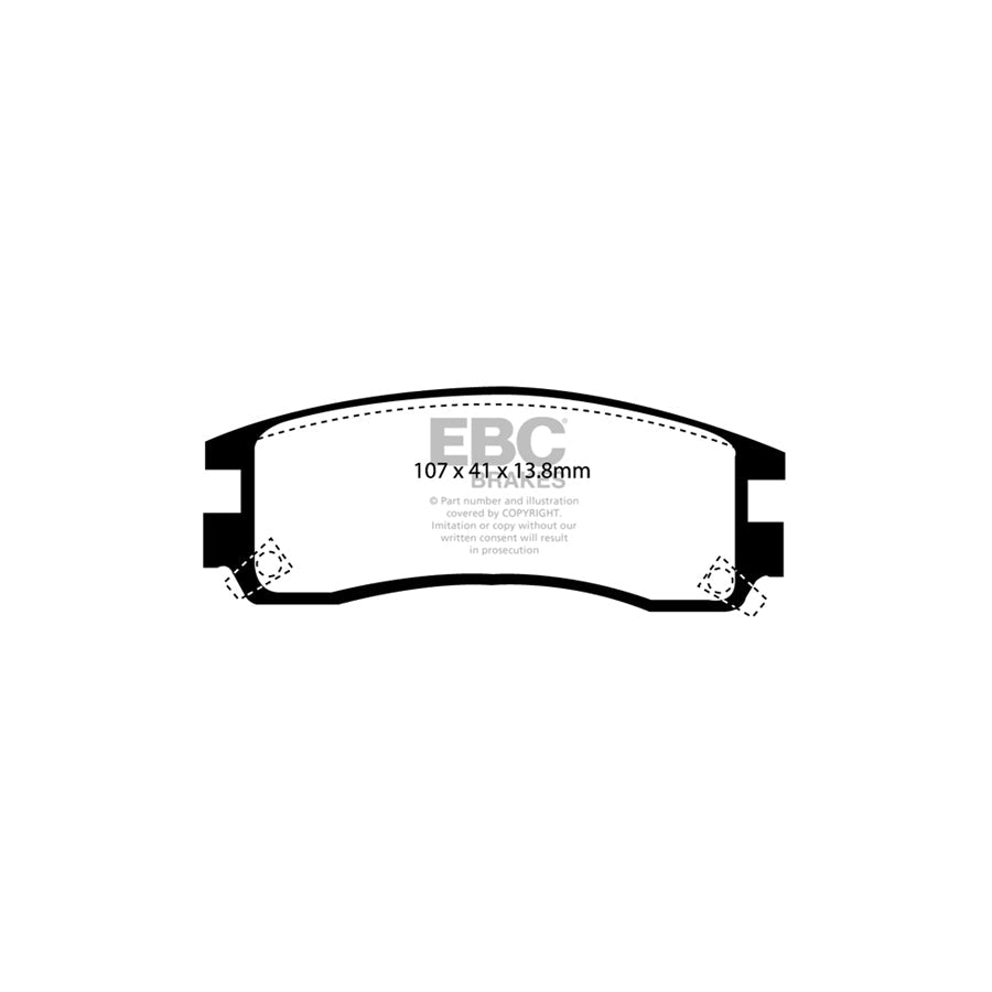 EBC DP31609C Cadillac Allante Redstuff Rear Brake Pads 2 | ML Performance UK Car Parts