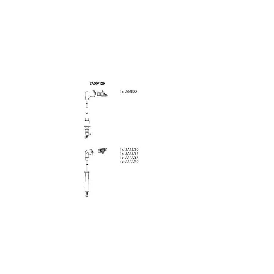 Bremi 3A00/129 Ignition Cable Kit for Mazda E-Series