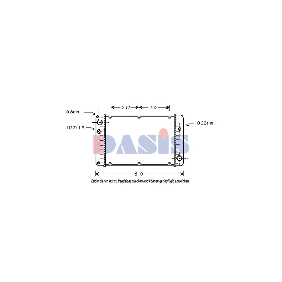 AKS Dasis 170040N Engine Radiator