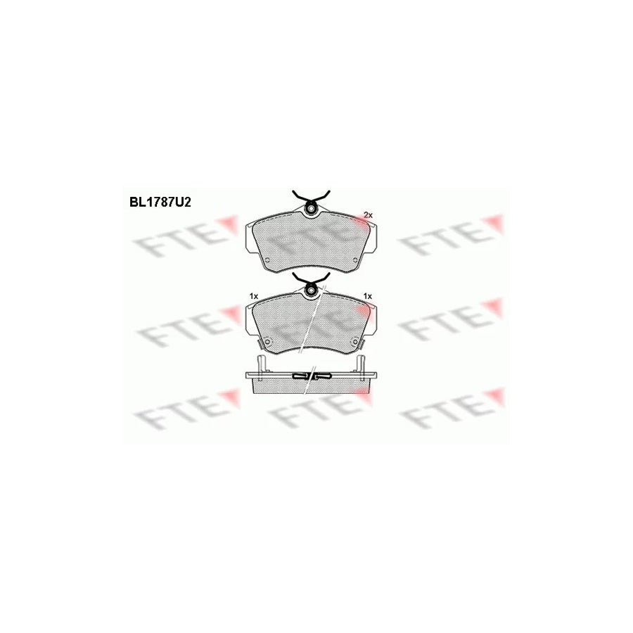 FTE Bl1787U2 Brake Pad Set for Chrysler Pt Cruiser