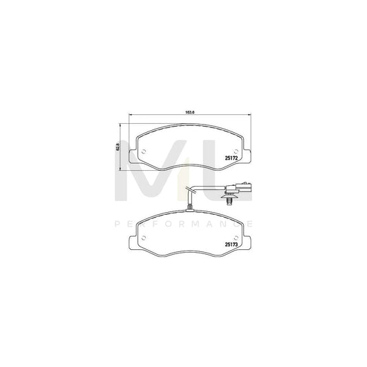 Hella 8DB 355 015-311 Brake Pad Set With Integrated Wear Warning Contact | ML Performance Car Parts