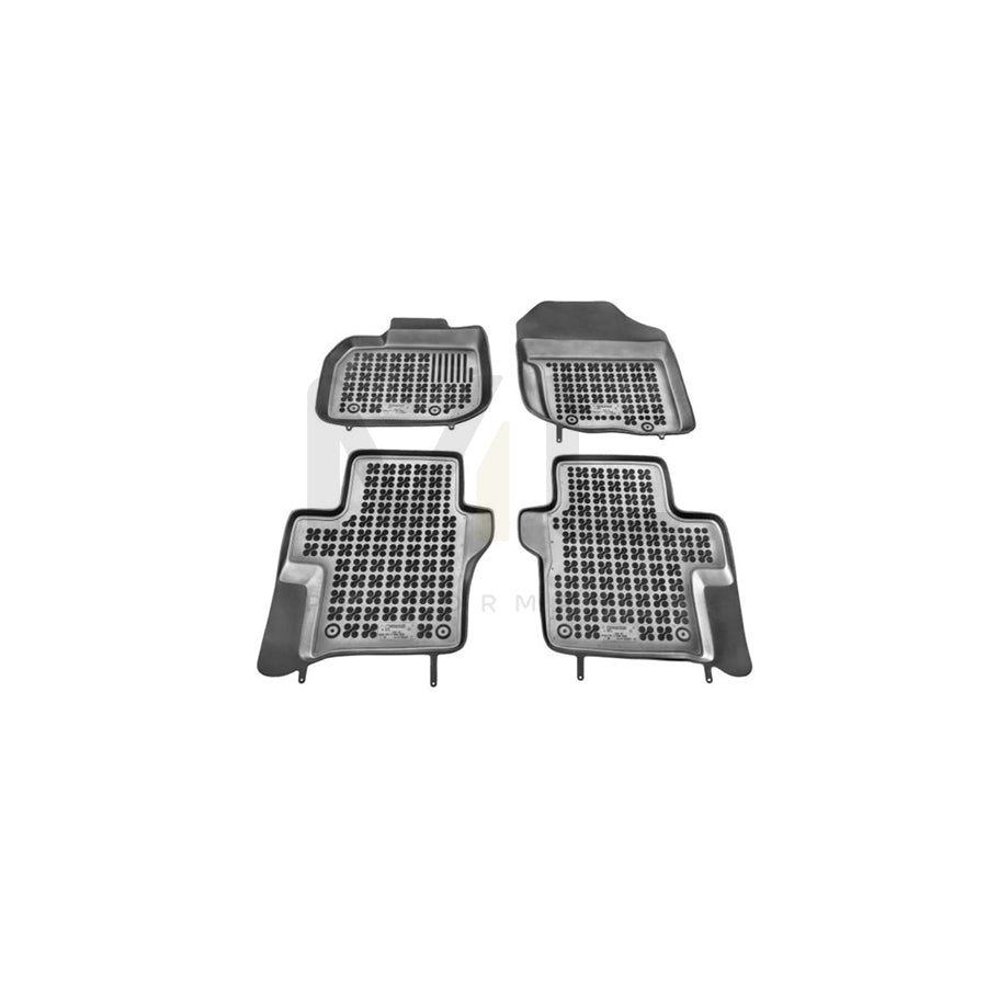 REZAW PLAST 200907 Floor mat set for HONDA City Saloon (GM2, GM3) Elastomer, Front and Rear, Black