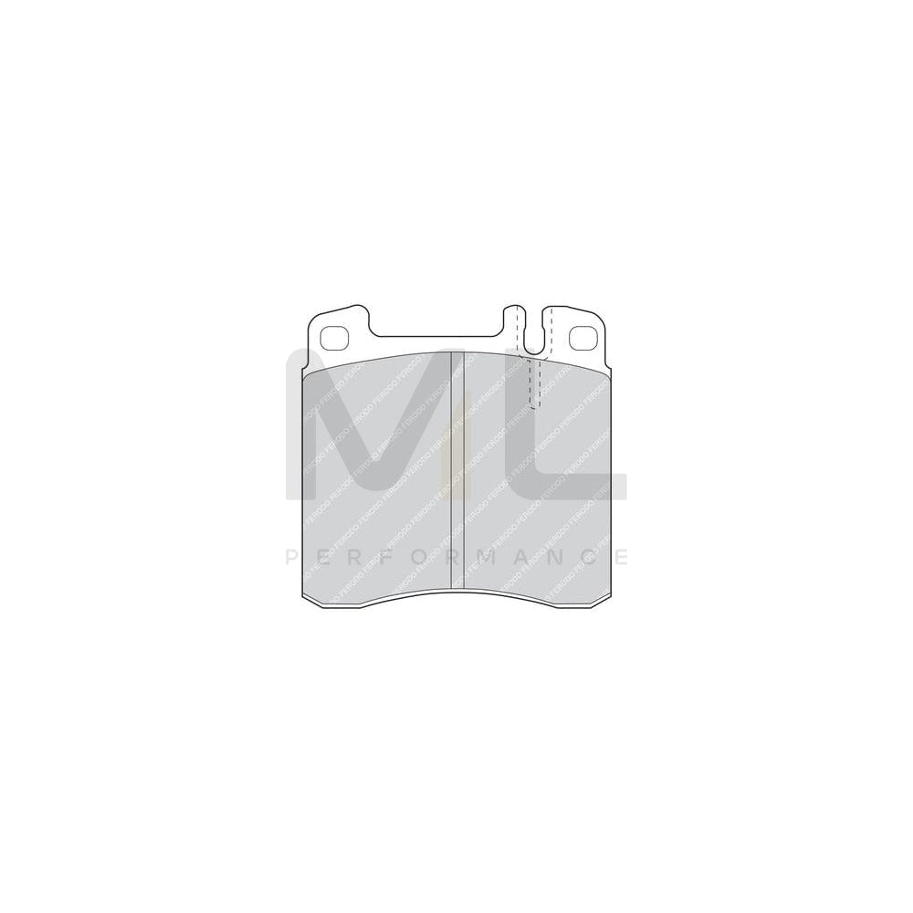 Ferodo Premier FDB798 Brake Pad Set Suitable for Mercedes-Benz S-Class Saloon (W140) Prepared for Wear Indicator