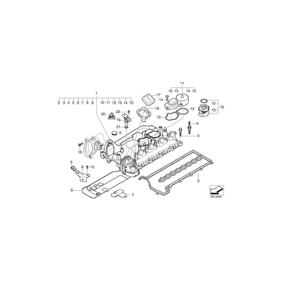 Genuine BMW 11122247705 E66 E46 E90 Blind Plug (Inc. 330d, 730Ld & 330xd)