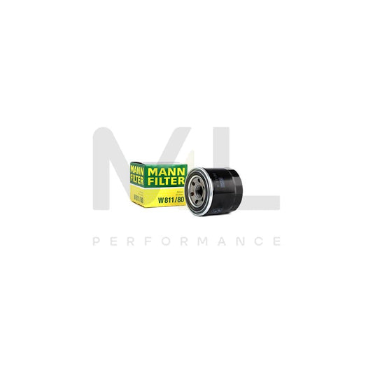MANN-FILTER W 811/80 Oil Filter Spin-on Filter, with one anti-return valve