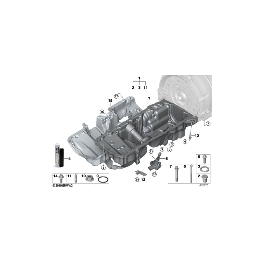 Genuine BMW 11148571542 G12 Cover, Acoustic (Inc. 740iX & 740LiX)