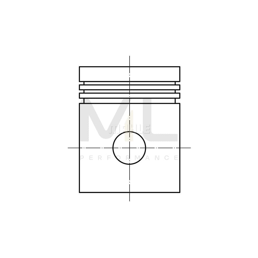 MAHLE ORIGINAL 082 09 02 Piston 89,51 mm, without cooling duct | ML Performance Car Parts