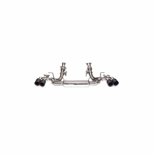 Armytrix CZ6C8-QS38M Valvetronic Exhaust System Chevrolet Corvette C8 Stingray 2020+ with Quad Matte Black 4"