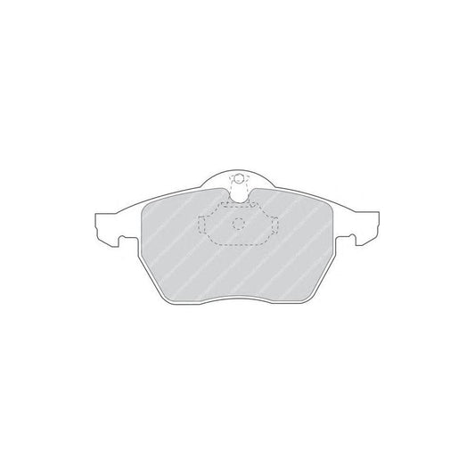Ferodo FQT1068 Brake Pad Set Front Axle, Excl. Wear Warning Contact, With Piston Clip