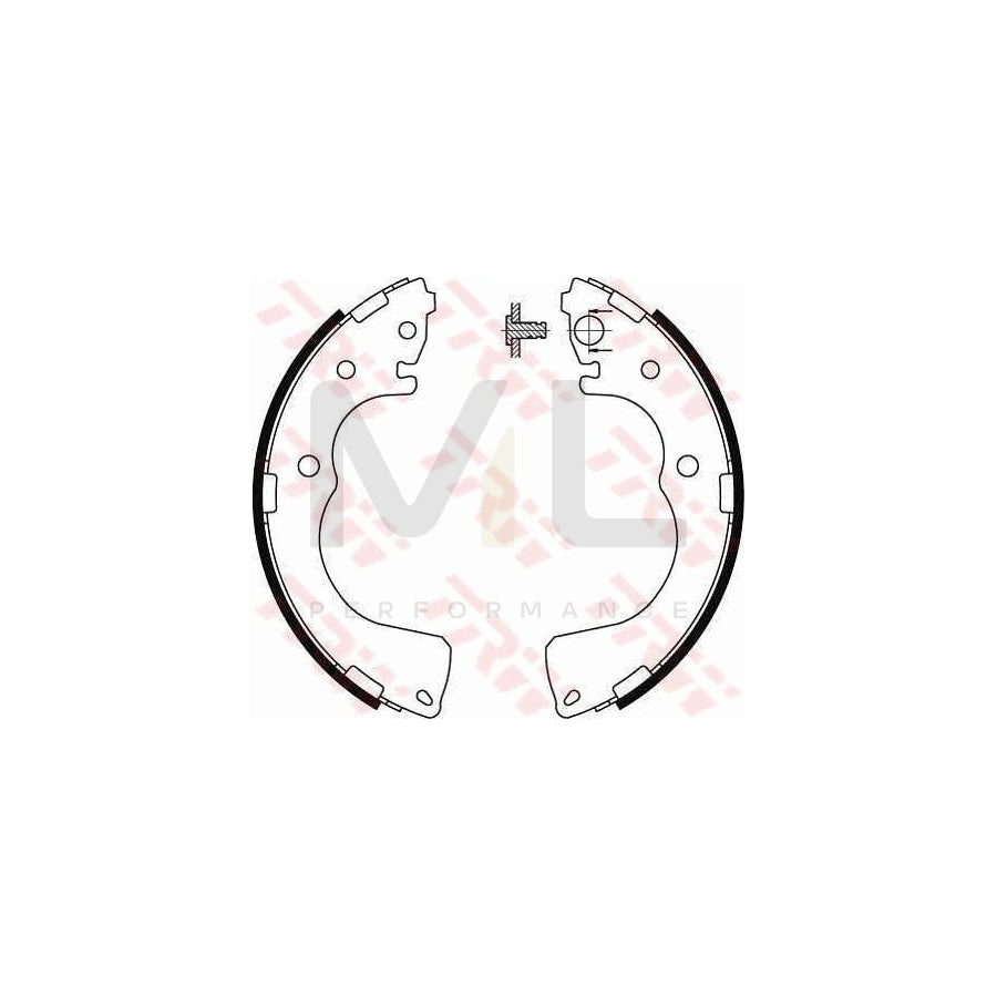 TRW GS8435 Brake Shoe Set for MAZDA MPV II (LW)