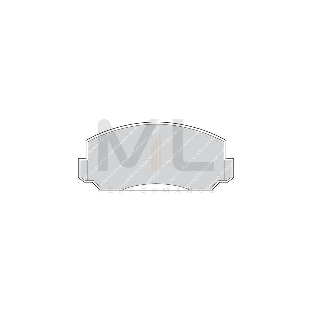 Ferodo Premier FDB152 Brake Pad Set Not Prepared for Wear Indicator