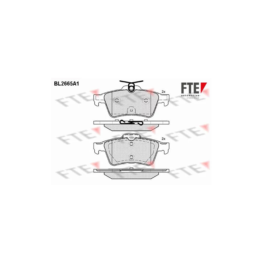 FTE Bl2665A1 Brake Pad Set for Peugeot 508
