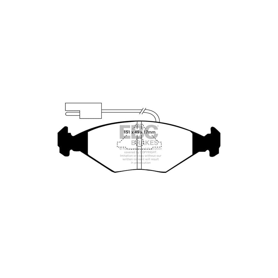 EBC PDKF666 Fiat Innocenti Ultimax Front Brake Pad & Plain Disc Kit (Inc. Citivan, Fiorino, Elba) 2 | ML Performance UK Car Parts