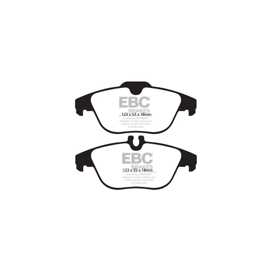 EBC PD06KR454 Mercedes-Benz X204 Greenstuff Rear Brake Pad & USR Disc Kit 2 | ML Performance UK Car Parts