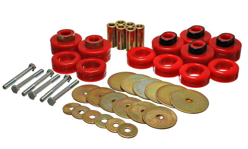 Energy Suspension Ford Rear Subframe Bushing Set - Red