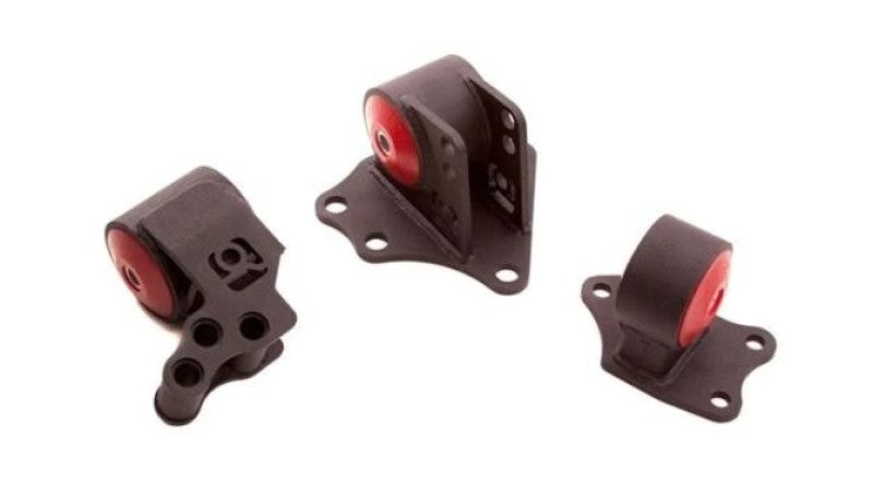 Innovative Mounts Innovative 95-99 Mitsubishi Eclipse 4G63 / 4G64 Black Steel Mounts 95A Bushings