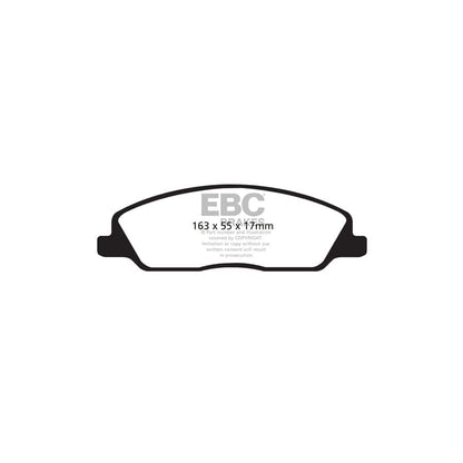 EBC PD18KF115 Ford Mustang Yellowstuff Front Brake Pad & BSD Disc Kit 2 | ML Performance UK Car Parts