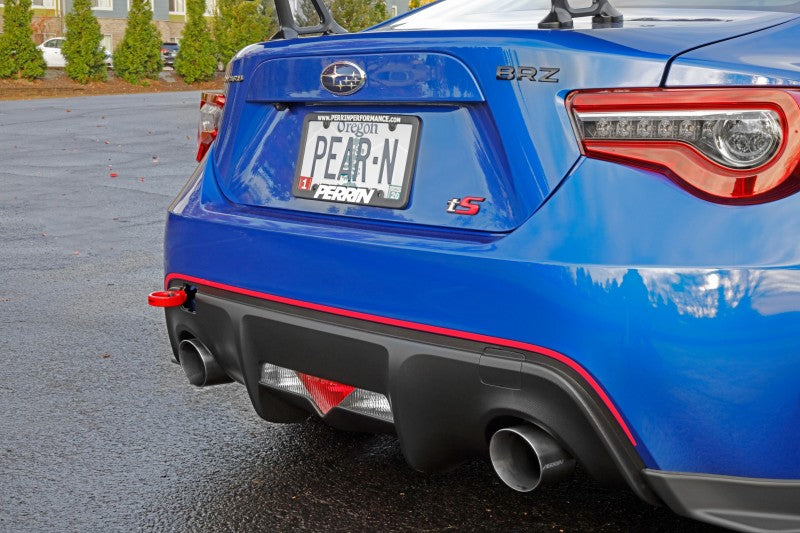 Perrin Performance PERRIN 13-26 Subaru BRZ / 13-20 Scion FRS & Toyota 86 / 22-26 GR86 Tow Hook Kit (Rear) - Red