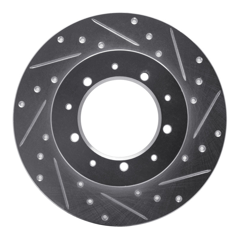 R1 Concepts R1 74-16 Land Rover Defender (Mexico) Rear Right Drilled & Slotted Silver Brake Rotor