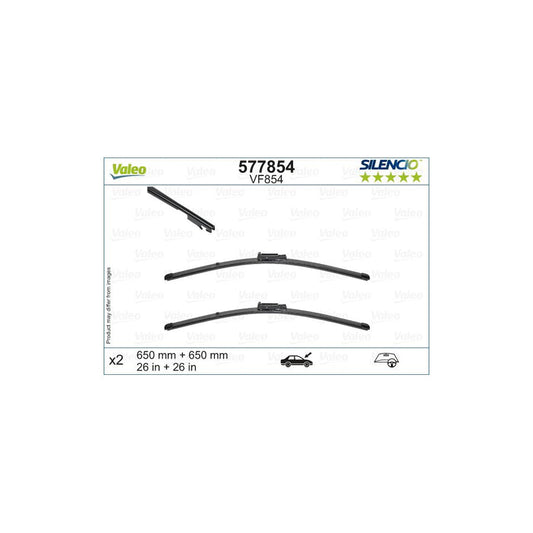 Valeo Silencio Flat Blade Set 577854 Wiper Blade