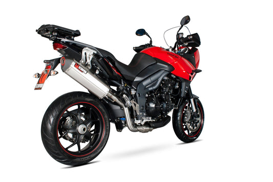 Scorpion RTR78SEO Triumph Tiger 1050 Sport  Serket Parallel Slip-On - Brushed Stainless Steel Sleeve | ML Performance UK UK