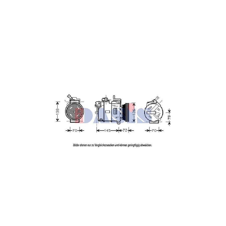 AKS Dasis 851407T Compressor, Air Conditioning