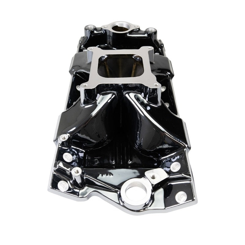 Edelbrock Chevy SB Victor Jr. 23 Degree Black Plasma Intake Manifold