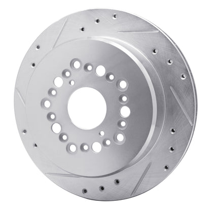 R1 Concepts R1 90-92 Lexus LS400 Rear Left Drilled & Slotted Silver Brake Rotor