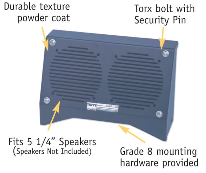 Tuffy Products Tuffy Dual Speaker Box Black