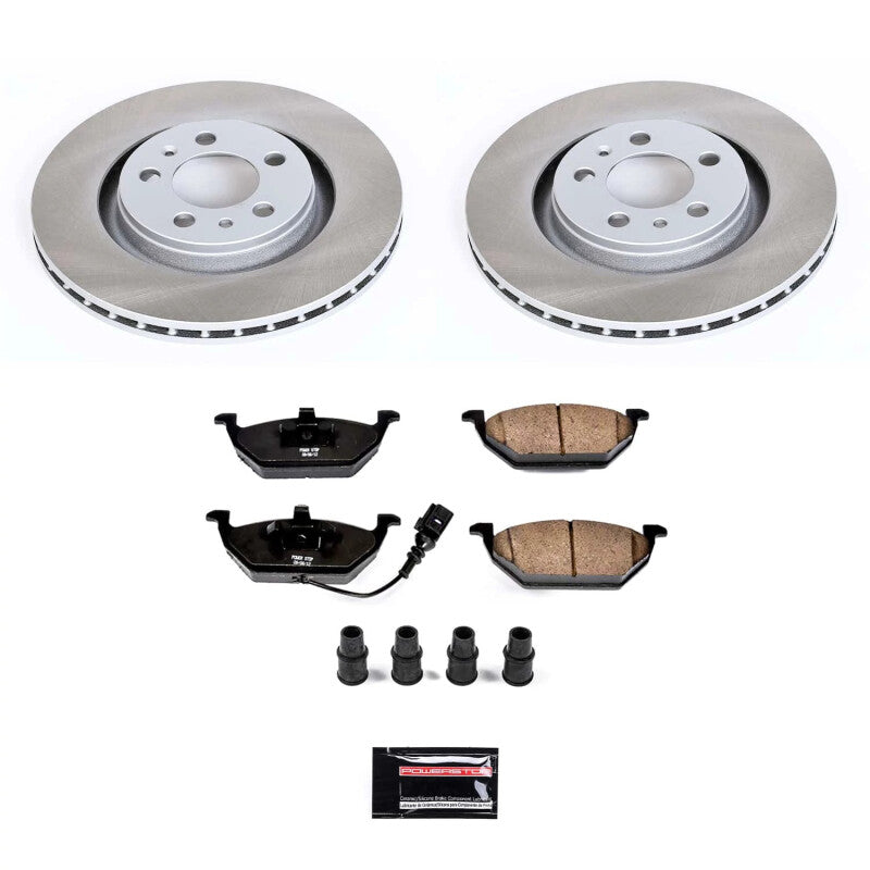 PowerStop Power Stop 99-05 Volkswagen Jetta Front Semi-Coated Rotor Kit