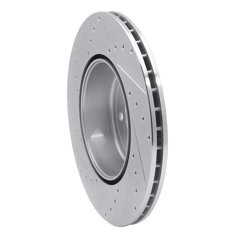 R1 Concepts R1 13-21 BMW 230I xDrive Rear Right Drilled & Slotted Silver Brake Rotor