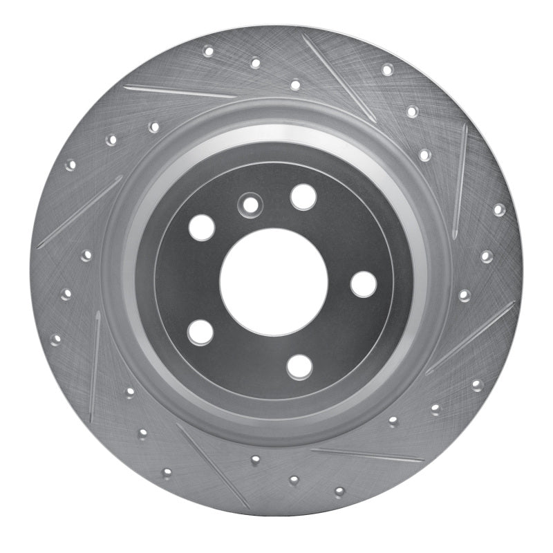 R1 Concepts R1 12-18 Mercedes-Benz ML350 Rear Right Drilled & Slotted Silver Brake Rotor