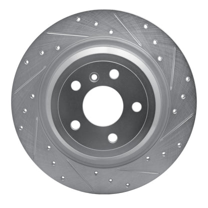 R1 Concepts R1 12-18 Mercedes-Benz ML350 Rear Right Drilled & Slotted Silver Brake Rotor
