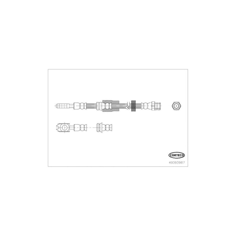 Corteco 49393987 Brake Hose