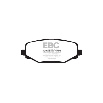 EBC PD01KR214 Chrysler Fiat Lancia Greenstuff Rear Brake Pad & Plain Disc Kit (Inc. Grand Voyager, Freemont, Voyager) 2 | ML Performance UK Car Parts