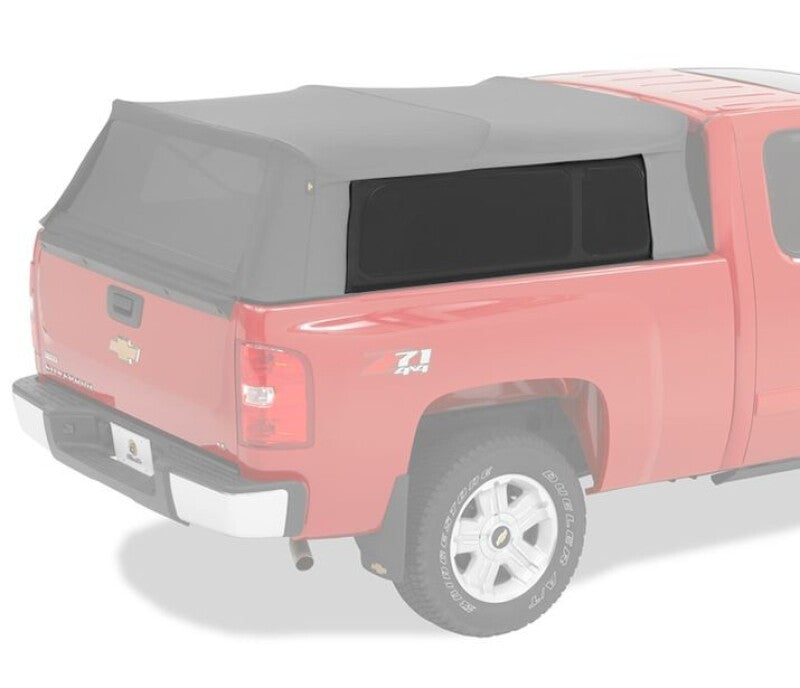 Bestop 07-18 Jeep Wrangler JK 4-Door Window Set (Premium Black Twill Fits Trektop 54923)