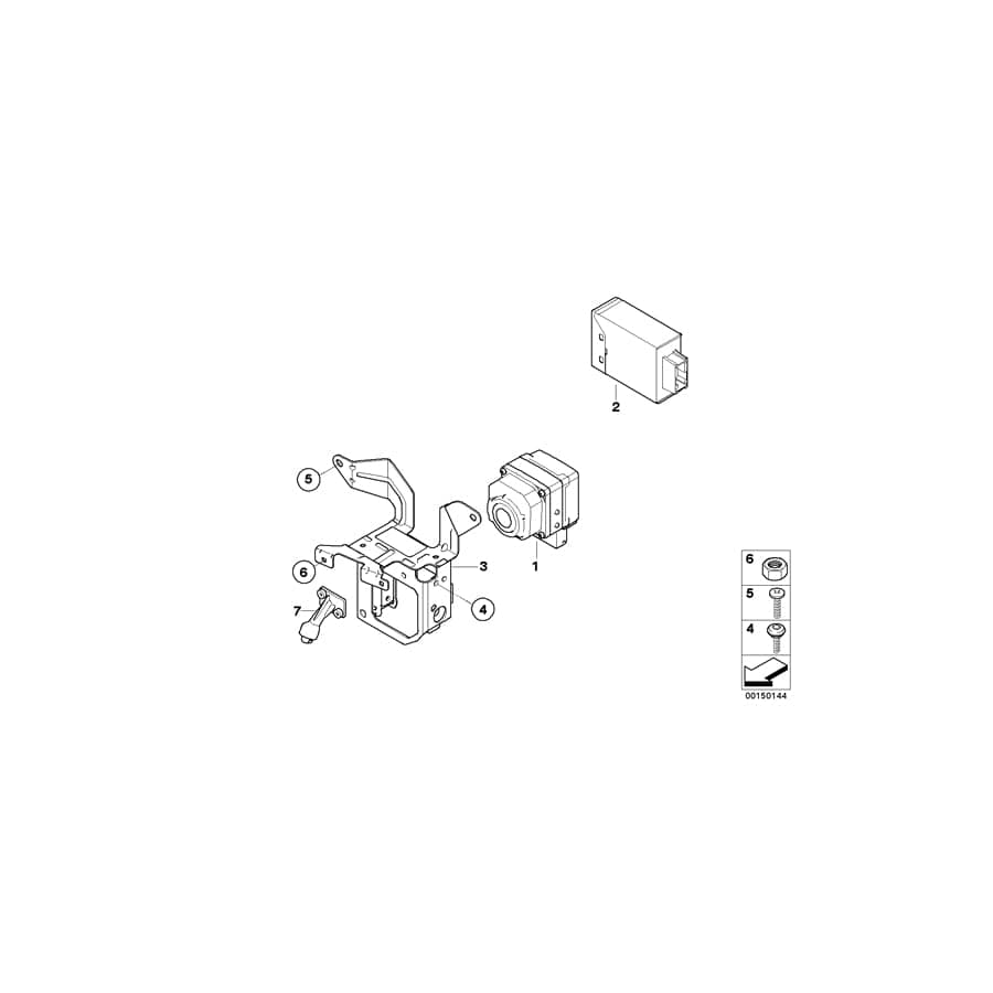 Genuine BMW 66549140527 E63 Bracket, Night Vision Camera (Inc. 630i, 635d & 650i)