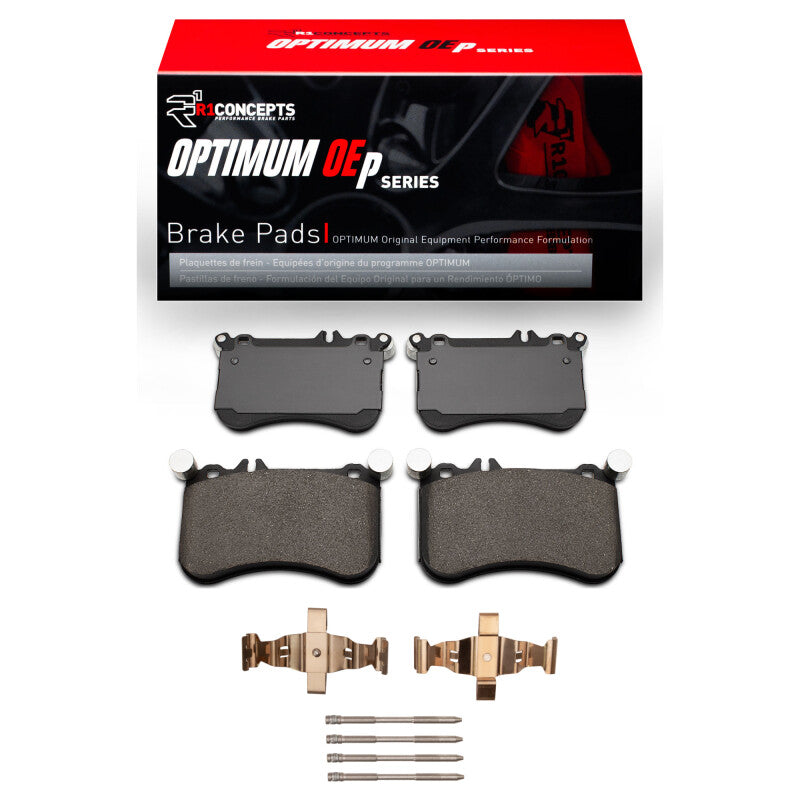R1 Concepts R1 12-18 Mercedes-Benz CLS550 Front Optimum OE Pads & Hardware Kit